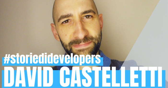 Copertina di #storiedidevelopers con David Castelletti